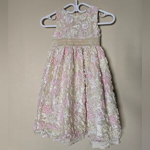 Cinderella Pink and Cream Floral Dress